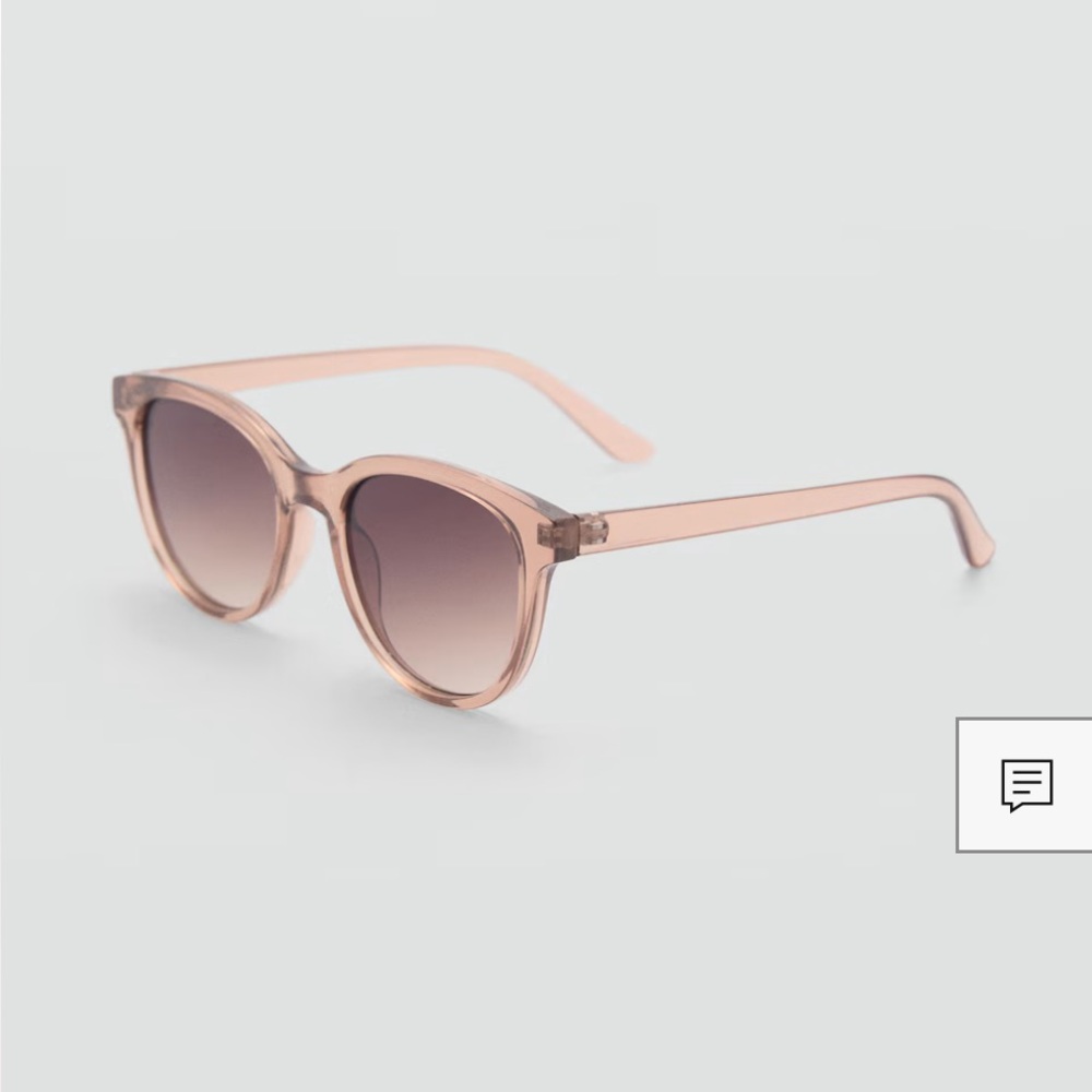 Mango Blush Pink Round-Edge Sunglasses - Picture 2 of 3